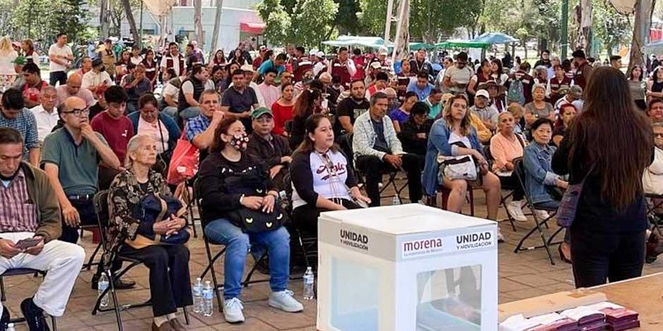 Morena realiza asambleas abiertas para quienes deseen participar en el Proyecto de Nación 2024