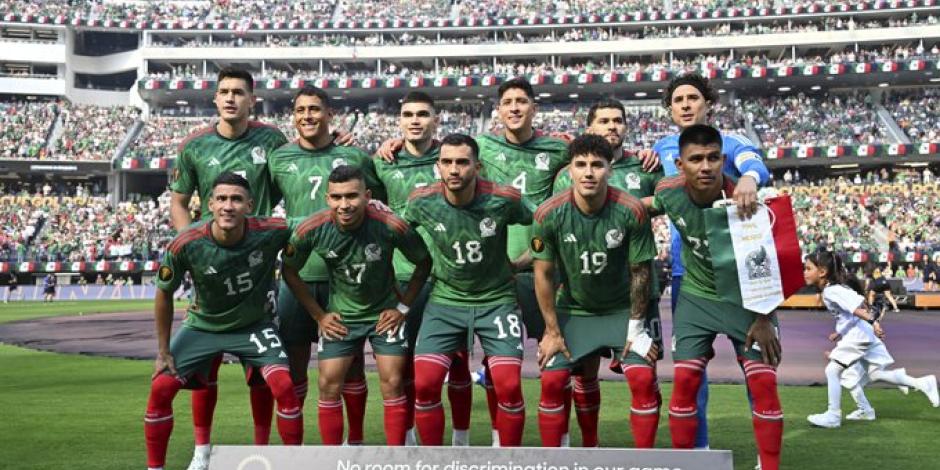 Los jugadores titulares de la Selección Mexicana en la final de la Copa Oro 2023 ante Panamá.
