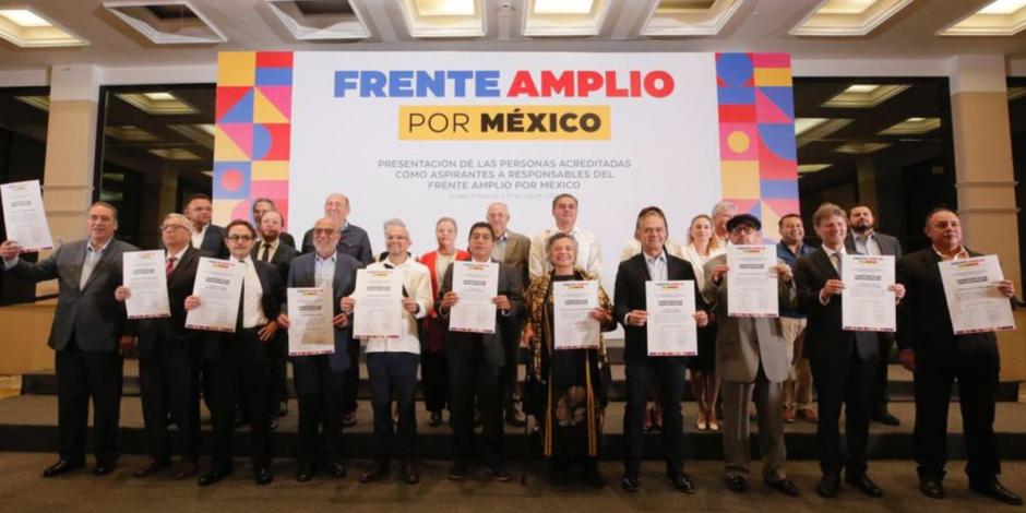 El Instituto Nacional Electoral formalizó la aprobación del Frente Amplio por México.