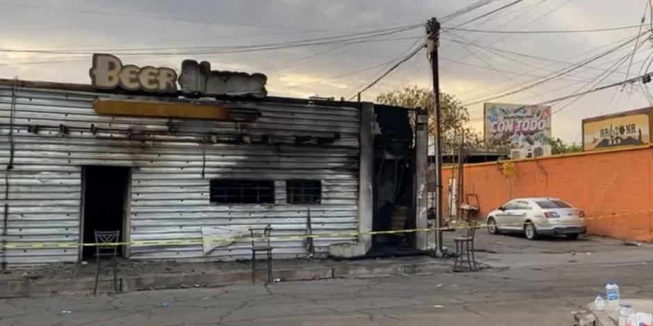 Mueren 11 por incendio provocado en bar de Sonora; Fiscalía investiga