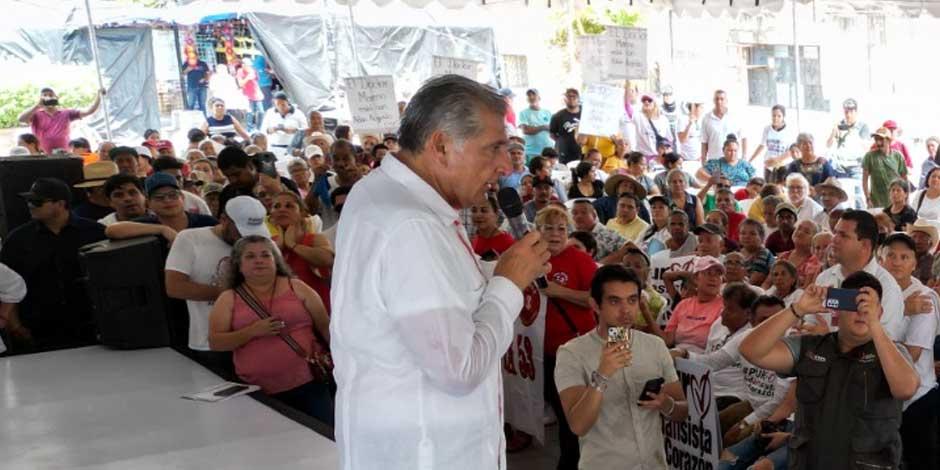 En Sinaloa, Adán Augusto López asegura que continuarán los programas sociales