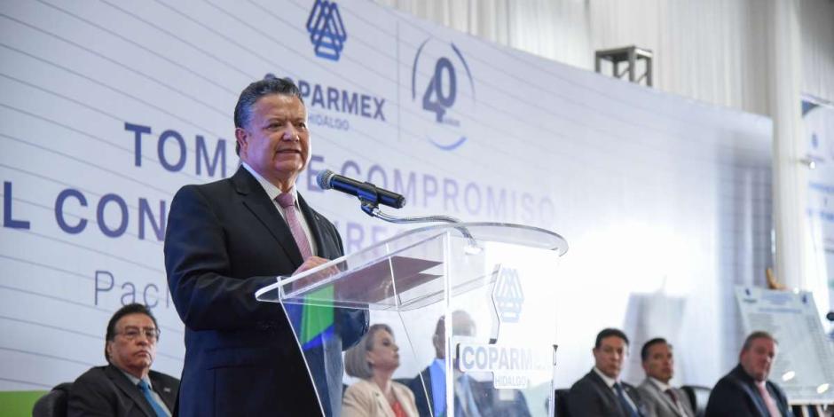 Hidalgo será potencia con un gobierno que  trabaja con el sector empresarial, asegura Julio Menchaca.