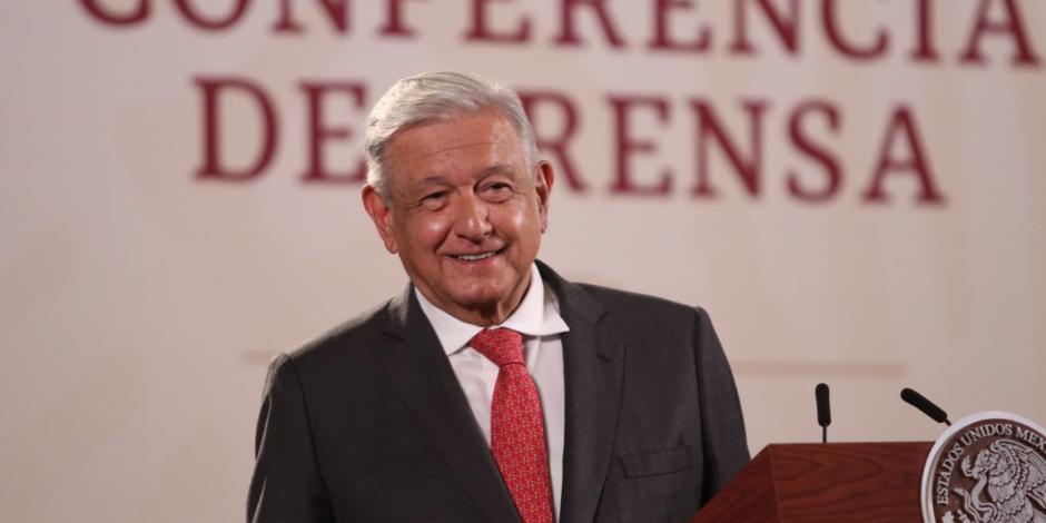 Andrés Manuel López Obrador, presidente de México, ofrece su conferencia de prensa este jueves 31 de agosto del 2023, desde Palacio Nacional, en la CDMX,