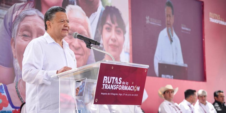 Julio Menchaca anuncia inversiones por 28 mdp en el municipio de Nopala de Villagrán.