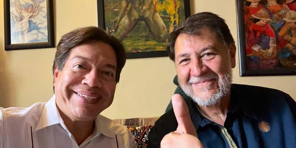 Mario Delgado se reunió con Gerardo Fernández Noroña