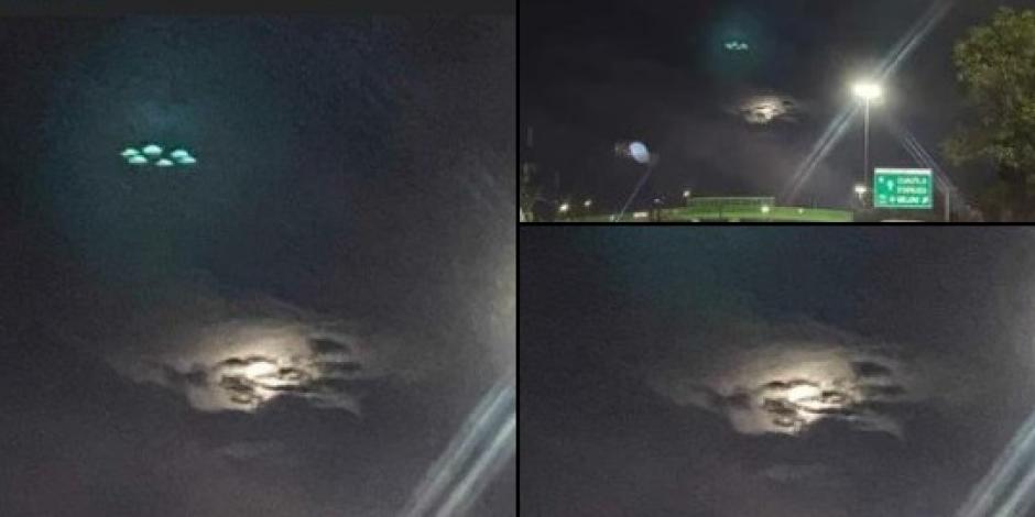 ¿OVNI sobrevuela en CDMX? Captan luces extrañas en Calzada Ignacio Zaragoza.