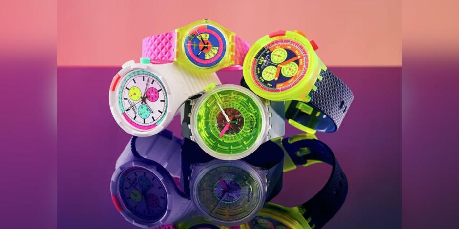 Swatch lanza colección en tonos Neon; renueva sus modelos más icónicos.