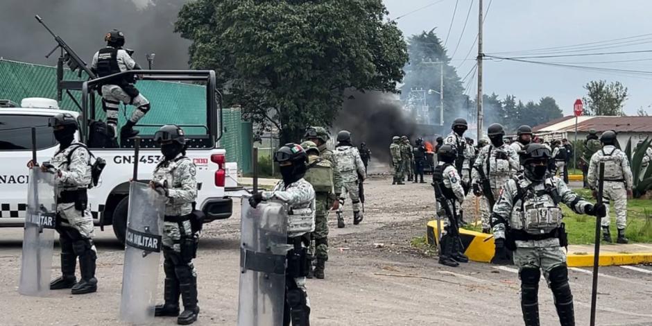 Ejército y policía doblan ofensiva de talamontes en Huitzilac.