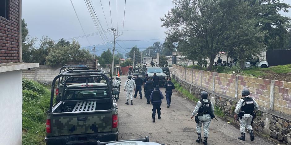 Ayer se registró una nueva movilización de fuerzas estatales y federales en el municipio morelense de Huitzilac.