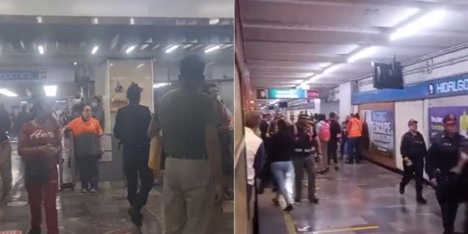 Dos personas murieron tras caer a las vías del Metro Hidalgo.