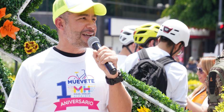 Mauricio Tabe, alcalde de Miguel Hidalgo, asistió al primer aniversario de Muevete MH.