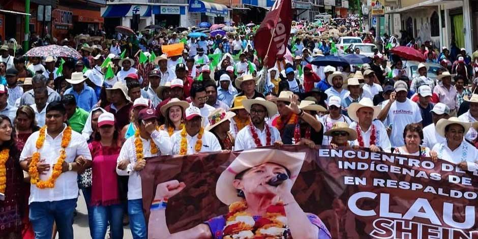 Pueblos indígenas Guerrero se pronuncian a favor de Claudia Sheinbaum Pardo