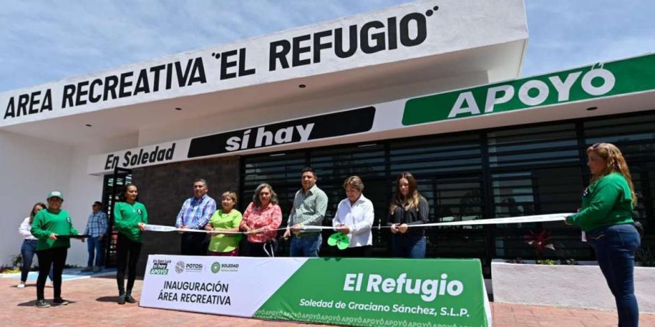 Ricardo Gallardo entrega Unidad Recreativa 'El Refugio' en el municipio de soledad.