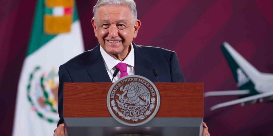 Andrés Manuel López Obrador, presidente de México, ofreció su conferencia de prensa este jueves 9 de noviembre del 2023, desde Palacio Nacional, en la CDMX.