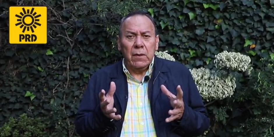 El líder nacional del sol azteca, en un videomensaje en redes sociales publicado ayer.