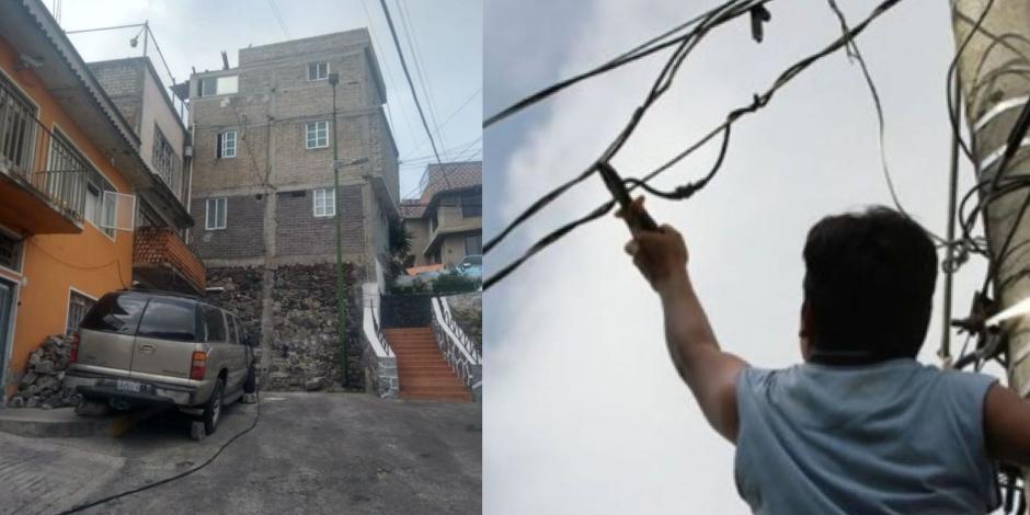 Colonia de Iztapalapa se queda sin luz porque...¡Se robaron 40 metros de cable!