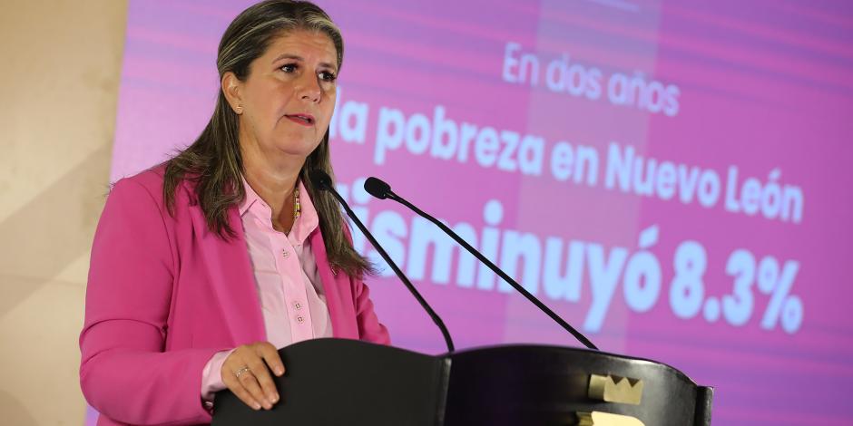 La Secretaria de Igualdad e Inclusión en Nuevo León, Martha Herrera.