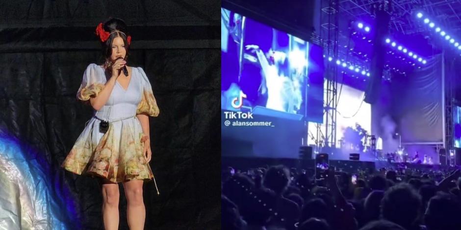 Fans se caen como fichas de dominó en concierto de Lana del Rey en CDMX