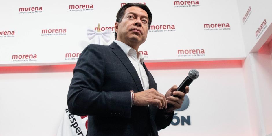 Mario Delgado, dirigente  nacional de Morena, dio detalles del proceso interno y de las encuestadoras que habrán de participar en la designación de su candidato presidencial el 15 de agosto de 2023