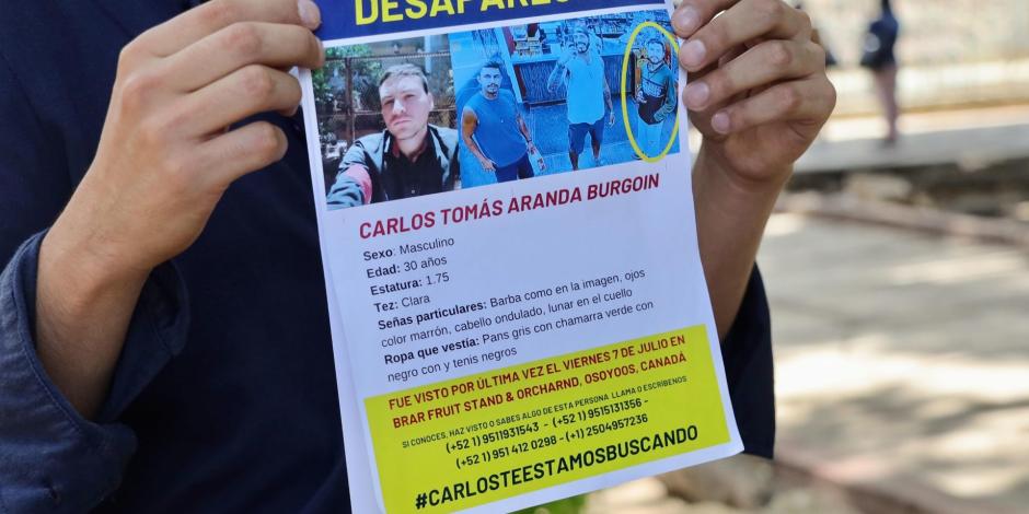 Carlos Aranda desapareció en Canadá el 7 de julio de 2023.