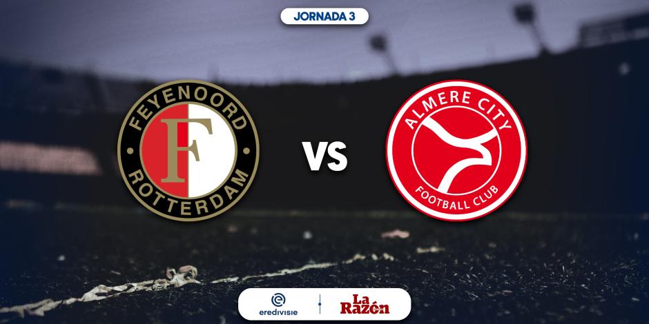 Feyenoord recibe en el Estadio De Kuip al Almere en la tercera fecha de la Eredivisie.
