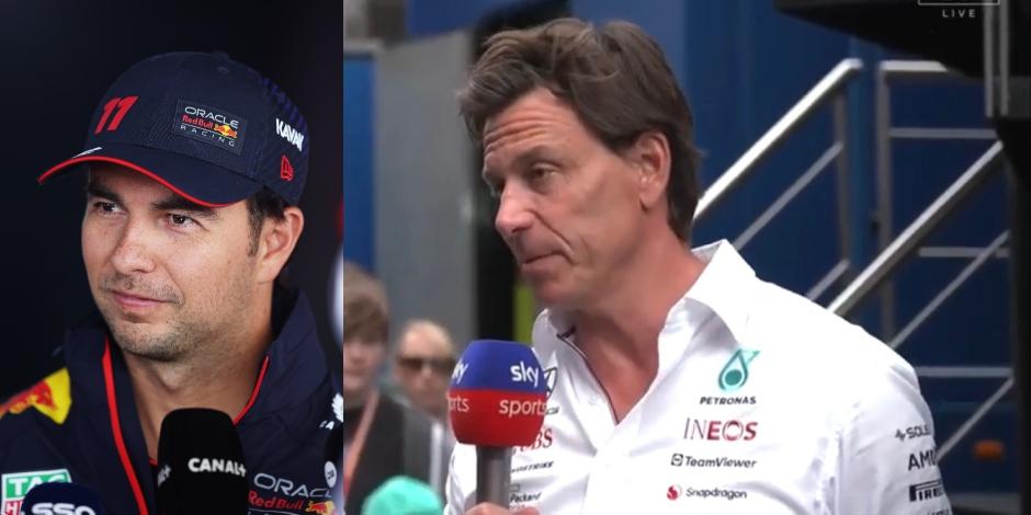 Toto Wolff hace polémica declaración sobre Red Bull y Checo Pérez