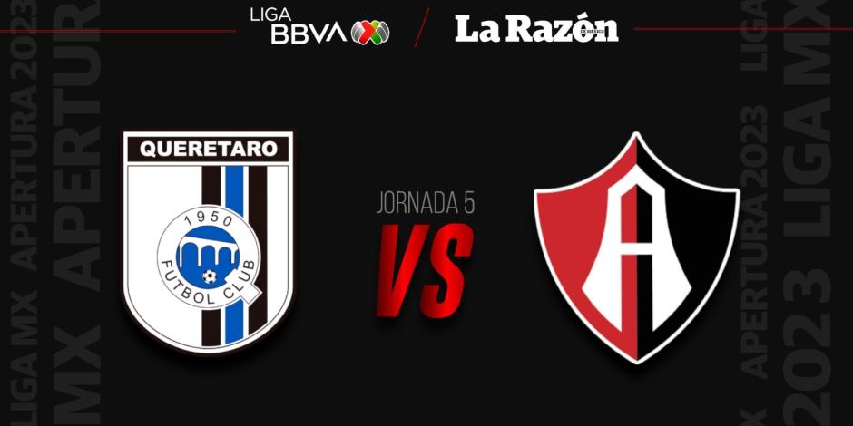 Querétaro vs Atlas | Apertura 2023 Jornada 5 Liga MX