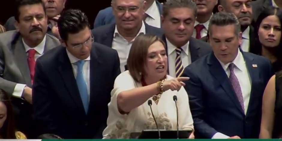 Xóchitl Gálvez interviene en tribuna de San Lázaro en sesión de Congreso General│ VIDEO