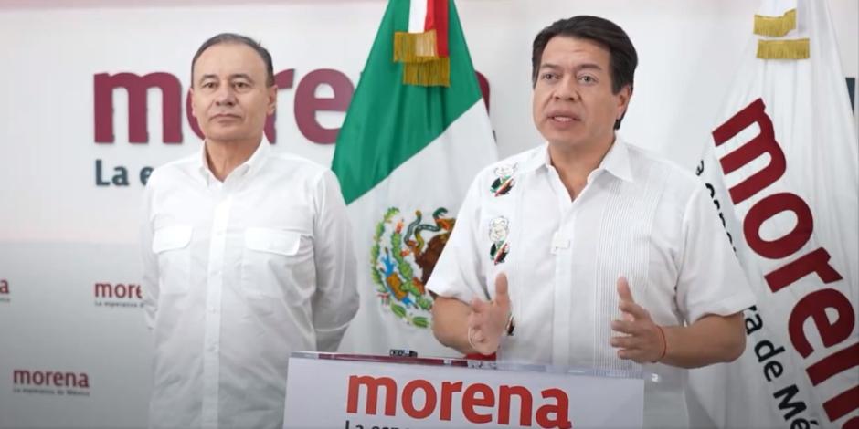 Mario Delgado reporta avance del 80% en encuestas internas de Morena.
