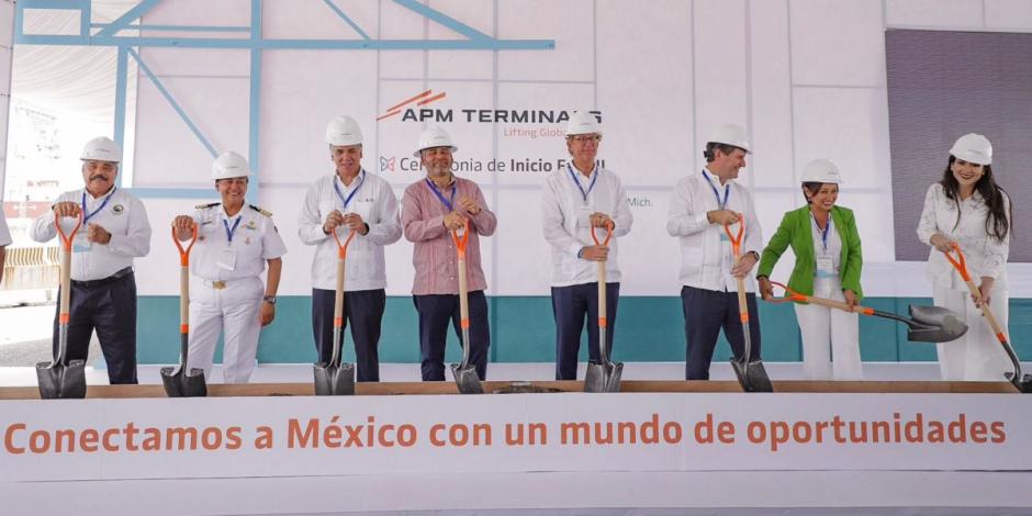 Ramírez Bedolla y APM anuncian inversión de 140 mdd en Lázaro Cárdenas.