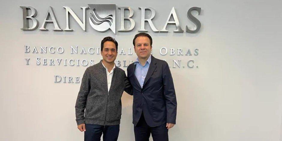 Esteban Villegas se reúne con director de Banobras para atender objetivos prioritarios.