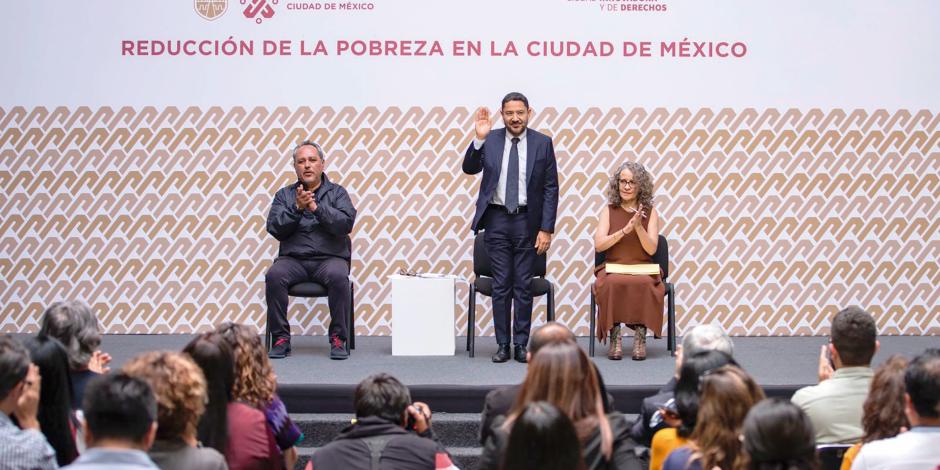 El Jefe de Gobierno, Martí Batres, durante la conferencia de prensa realizada ayer.