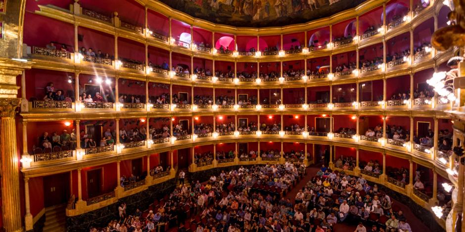 Interior del Teatro Degollado, en Guadalajara, recinto donde será la premiación este año.