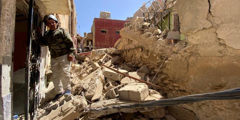 Secuelas del sismo magnitud 6.8 que sacudió Marruecos el viernes.