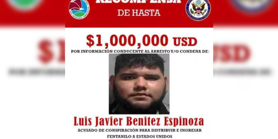 Luis Javier Benítez, "El 14", buscado por autoridades de Estados Unidos.