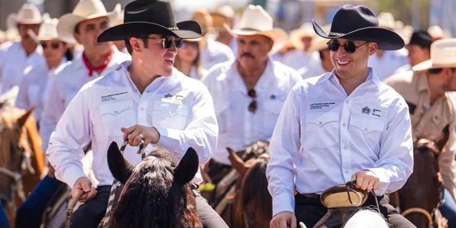 El gobernador de Nuevo León, Samuel García, celebró la diversidad cultural y la unión en la cabalgata de Monterrey