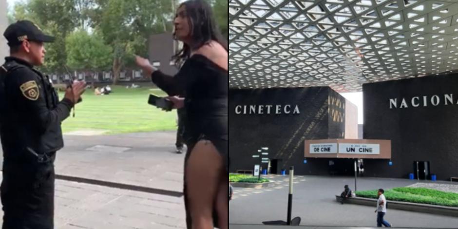 Policía saca a la fuerza a mujer trans del baño de mujeres en Cineteca Nacional