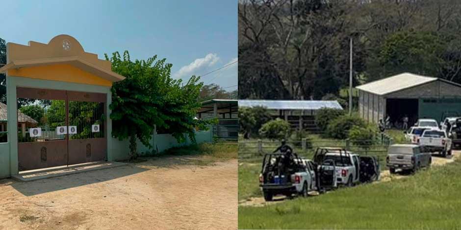 Fiscalía de Guerrero, Ejército y Guardia Nacional aseguran rancho relacionado con hechos constitutivos de delito en Tierra Caliente