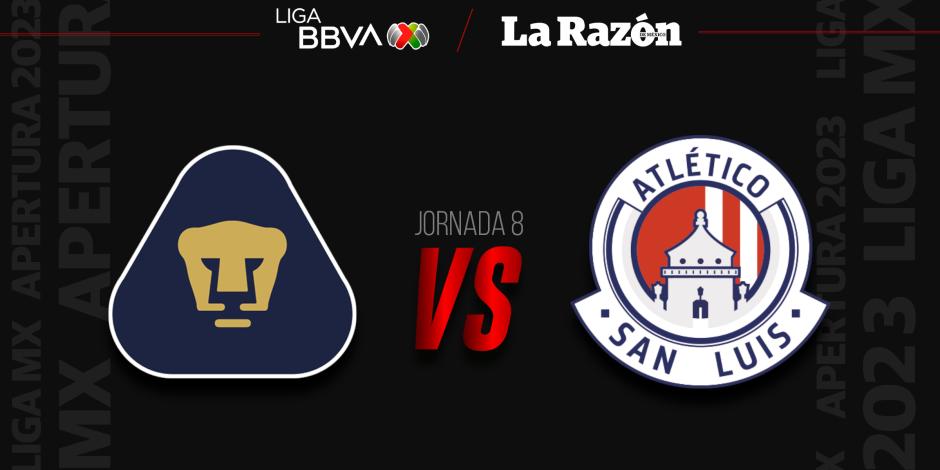 Pumas vs Atlético San Luis | Jornada 8 Apertura 2023 liga MX
