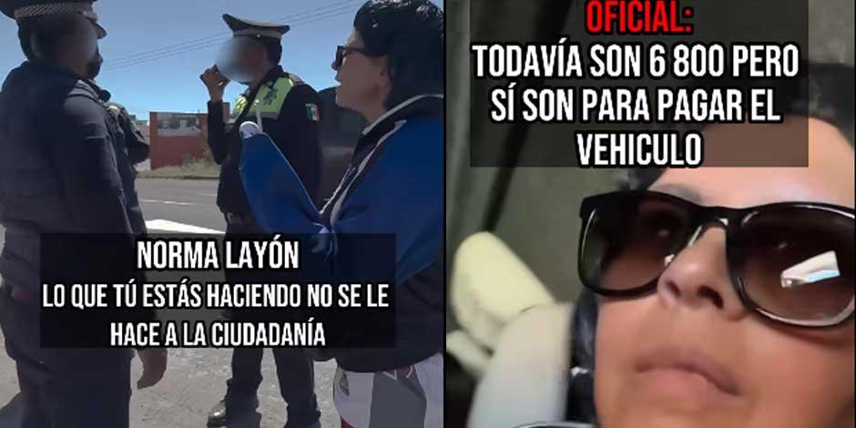 Alcaldesa exhiben a policías que pedían 'mordida' a conductores en Puebla │ VIDEO