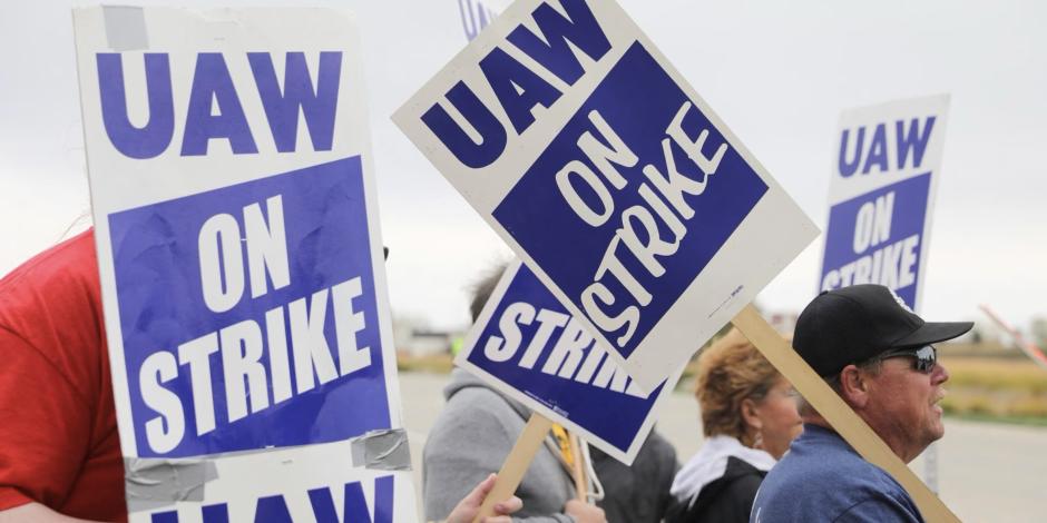 El sindicato UAW, que agrupa a las armadoras de Detroit, se puso en huelga en días pasados.