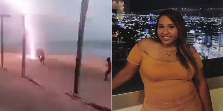 Mujer y hombre mueren tras caída de un rayo en la playa, en Michoacán.