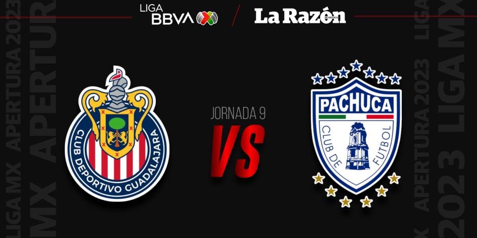 Chivas y Pachuca chocan en al Jornada 9 del Apertura 2023 de la Liga MX