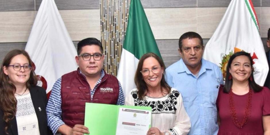 Rocío Nahle se registra para buscar gubernatura de Veracruz por Morena.
