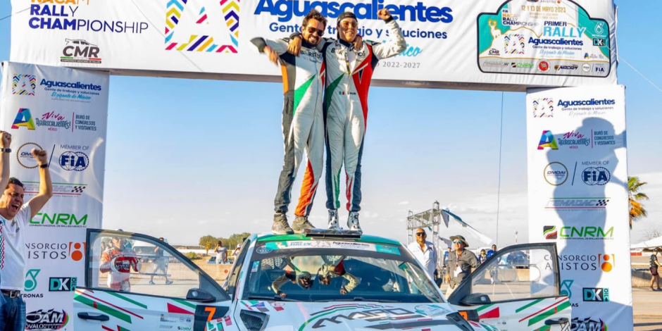 Alejandro Mauro y Diego San Juan 1° de Rally de Aguascalientes