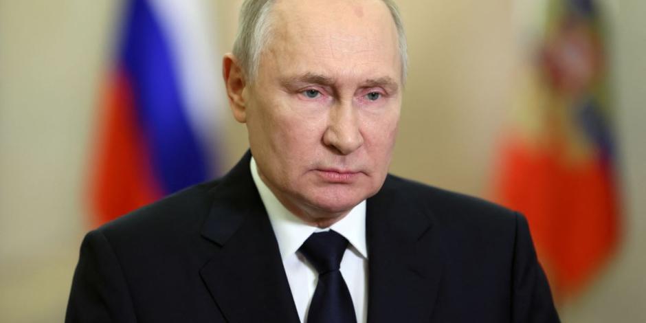 Vladimir Putin da un mensaje televisado con motivo del primer año de anexión de territorios ucranianos.