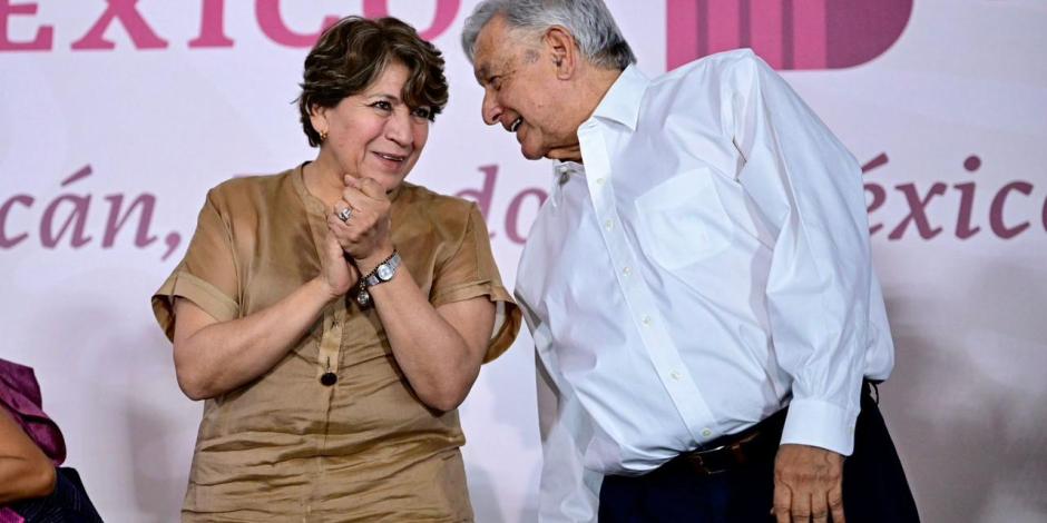 Gobernadora Delfina Gómez Álvarez agradece el apoyo del Gobierno federal para programas sociales en el Estado de México.