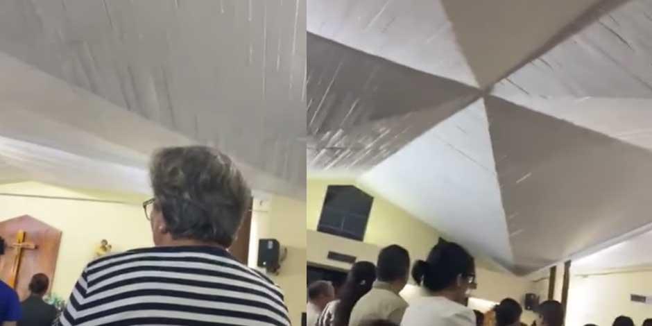Joven grabó el techo de la iglesia de la Santa Cruz un día antes de la tragedia │ VIDEO
