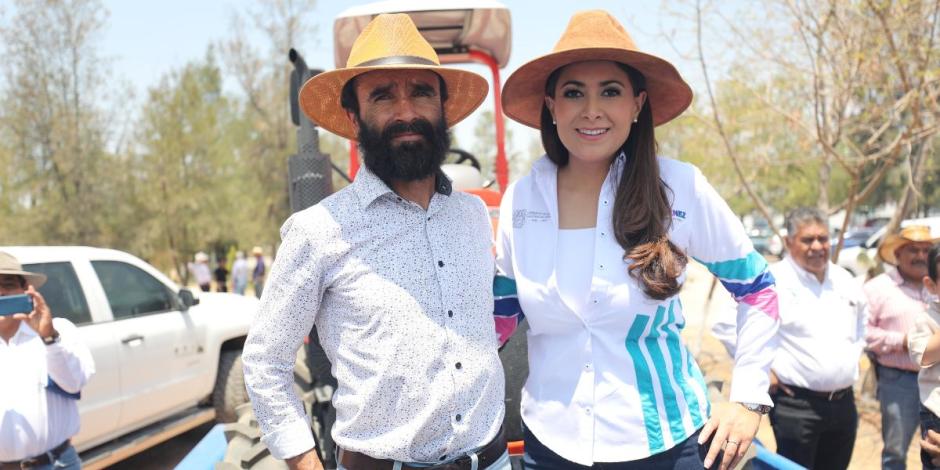 Más de 205 mdp se han invertido para que el campo de Aguascalientes sea el mejor del país, destaca Tere Jiménez.
