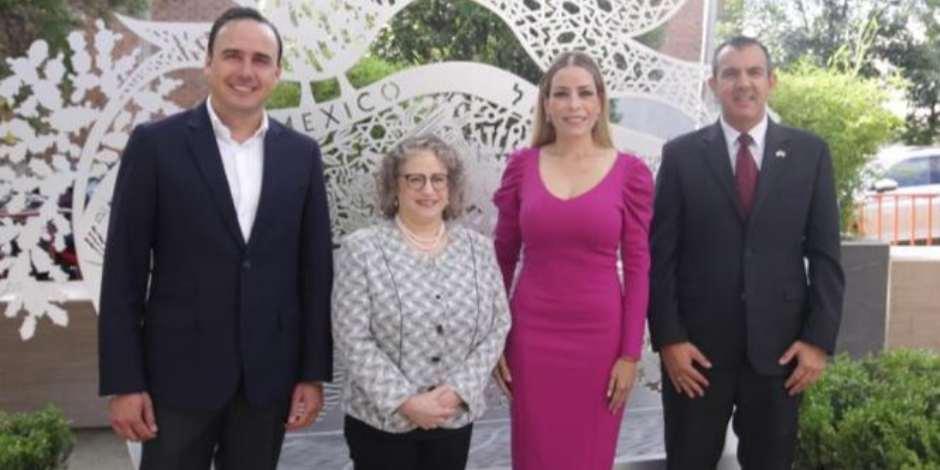 Manolo Jiménez se reúne con la Embajadora de Israel en México.